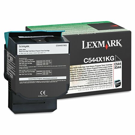 Lexmark Toner Cartridge, 6000 Page-Yield, Black C544X1KG